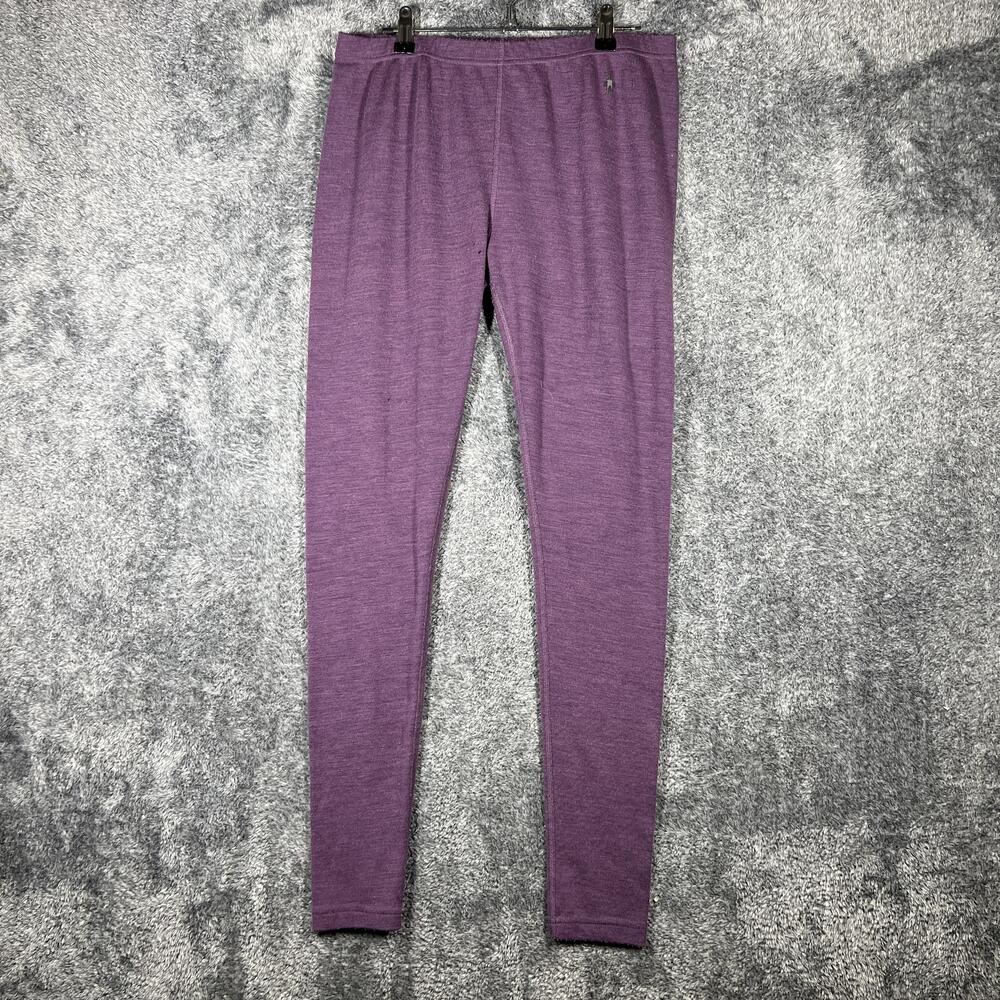SmartWool Pants Womens XL Purple Ankle Slim Knit Merino Wool Stretch 31 Inseam